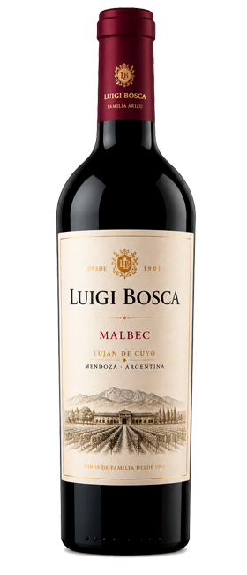 Botella de Luigi Bosca Malbec